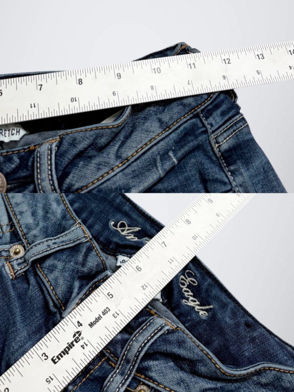 American Eagle Outfitters Ultra Low Rise Micro Denim Shorts - Picture 7 of 7